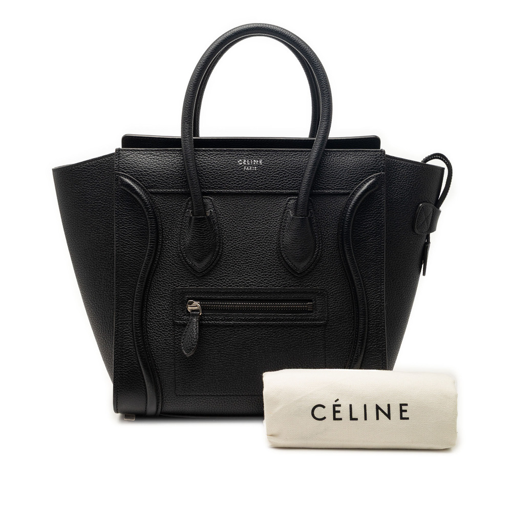Pre-Loved Celine Micro Drummed Calfskin Luggage Tote - Picture 8 of 8